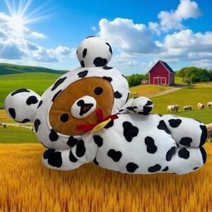NEW San-X Rilakkuma Laydown Cow Super Soft Plush 19" Farm Funny Novelty